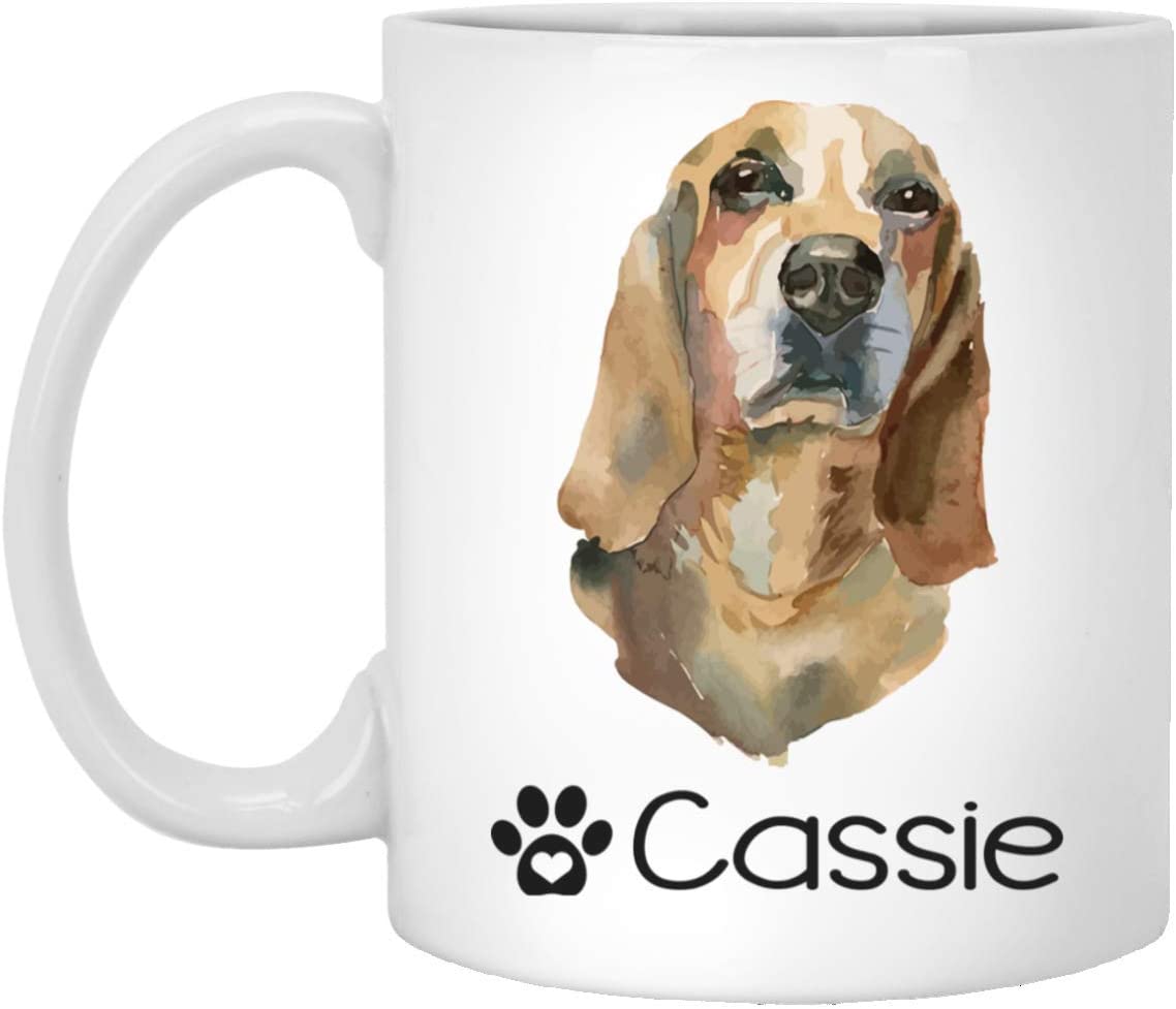 Personalized Bruno Jura Hound Dog Mug – Pet Owner Gifts For Women – Gifts For Dog Lover – Bruno Jura Hound Mom Dad Mugs – Dog Cups 11Oz