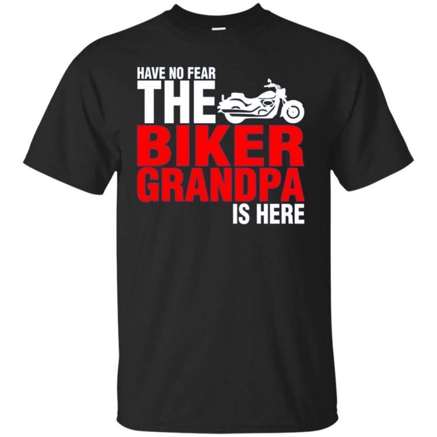 AGR Have No Fear The Biker Grandpa Is Here Tshirt