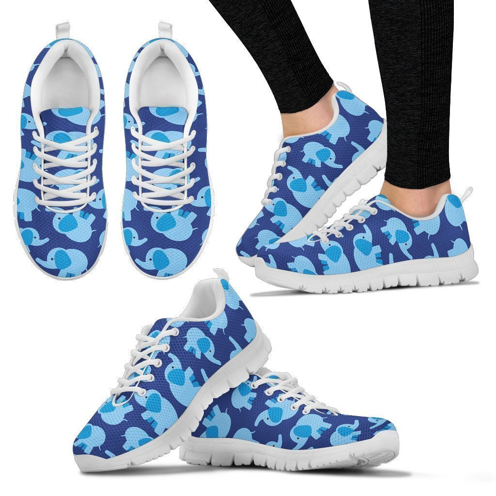 Women Elephant All Over Print Sneakers