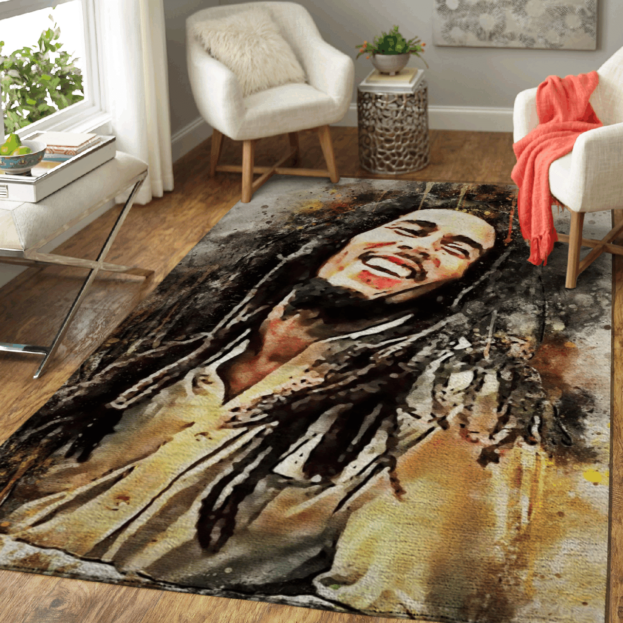 Bob Marley Music – Music Artwork Art For Fans (39) Area Rug Carpet