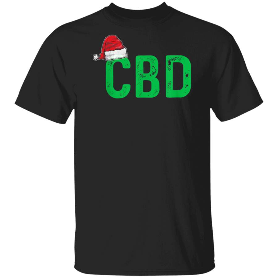 CBD Shirt Women Men Christmas Gift Santa Hat CBD Oil T-Shirt Hoodie Shirt