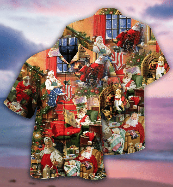 Santa Claus In Daily Life Hawaii Shirt For Men Women Adult Ha5018