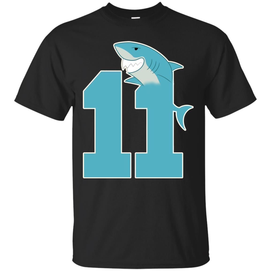 11Th Birthday Shark Party Shirt