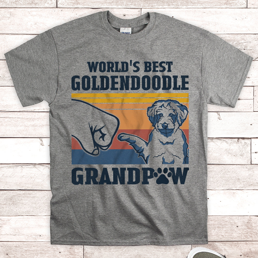 World’S Best Goldendoodle Grandpaw Shirts Gift For Goldendoodle Grandpa M0402 Nh95