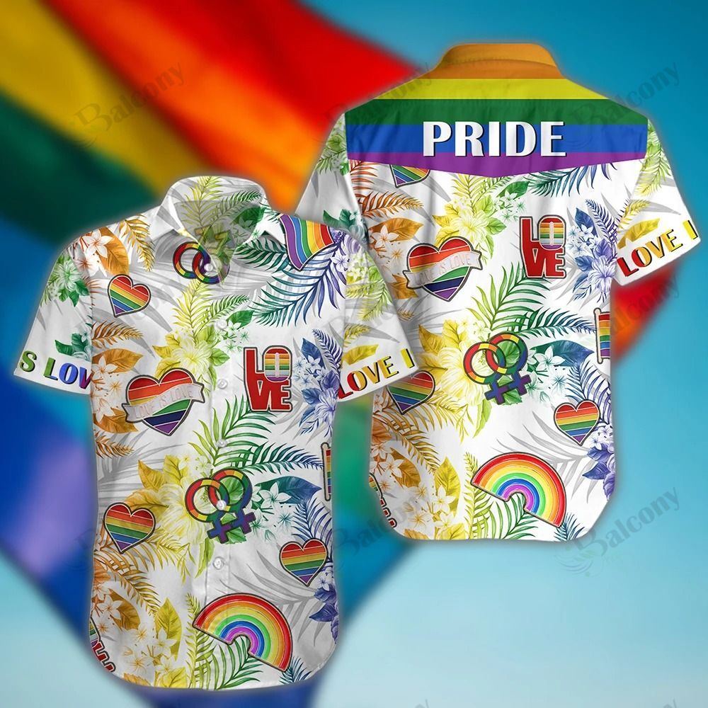 Lgbt Hawaii Pattern Shirt 001 Ha104304