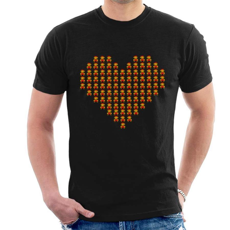 Super Mario Love Heart Men’s T-Shirt