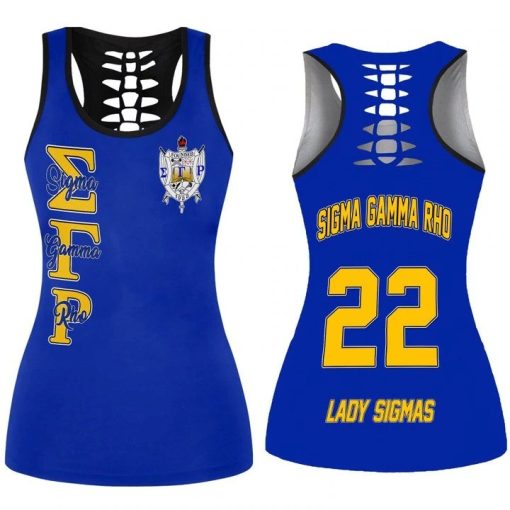 Sigma Gamma Rho (Blue) Hollow Tank Top