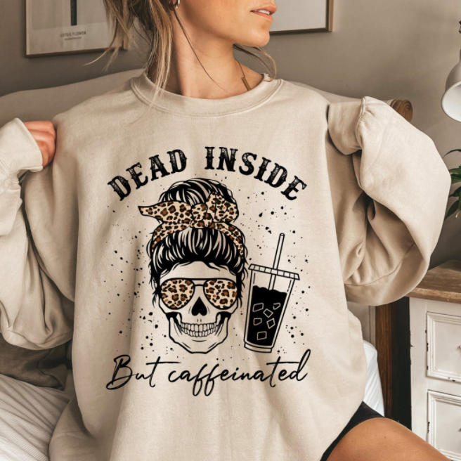 Fall Shirt, Dead Inside Halloween Shirt, Women’S Skeleton Halloween Shirt, Funny Halloween