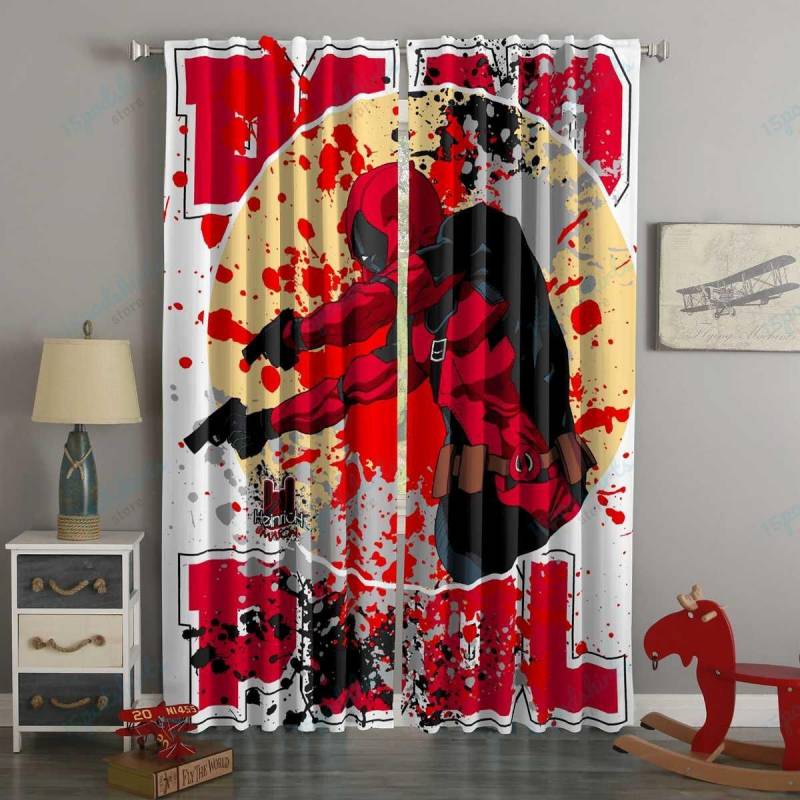 3D Printed Deadpool Style Custom Living Room Curtains