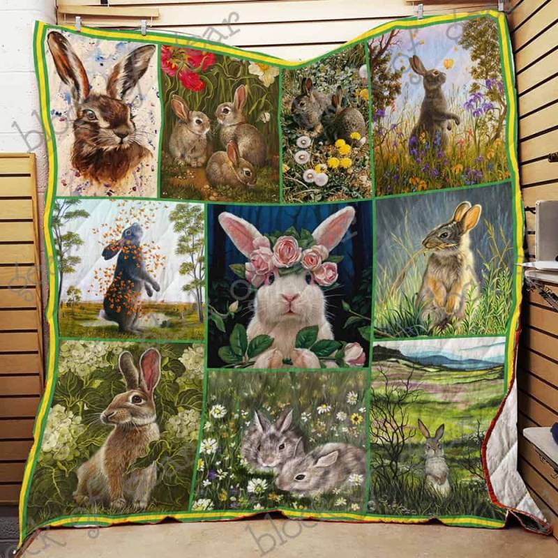 Cute Rabbit JFJ4015 Quilt