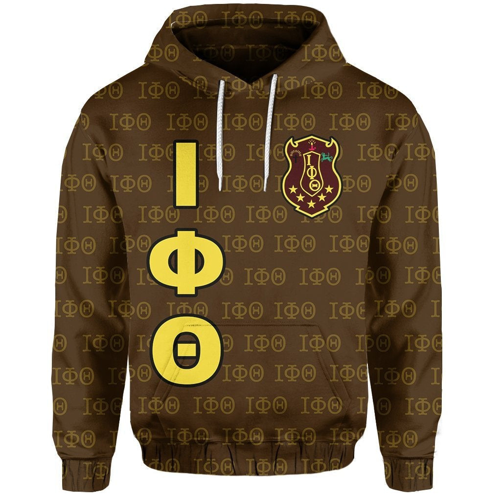 Fraternity Hoodie – Iota Phi Theta Monogram Patterns Hoodie