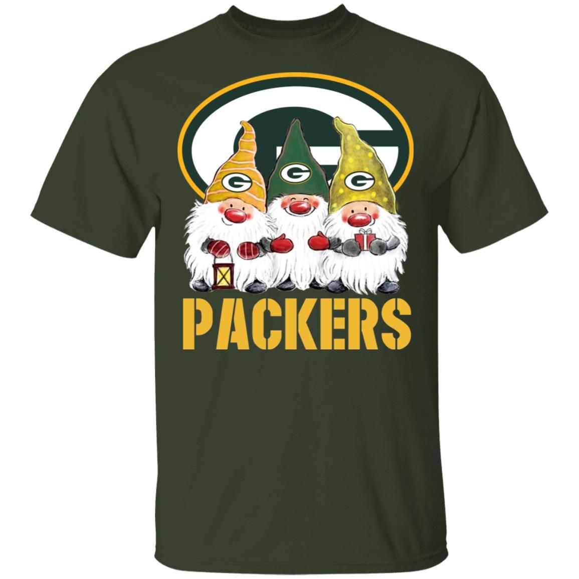 Gnomies Green Bay Packers Christmas Shirt