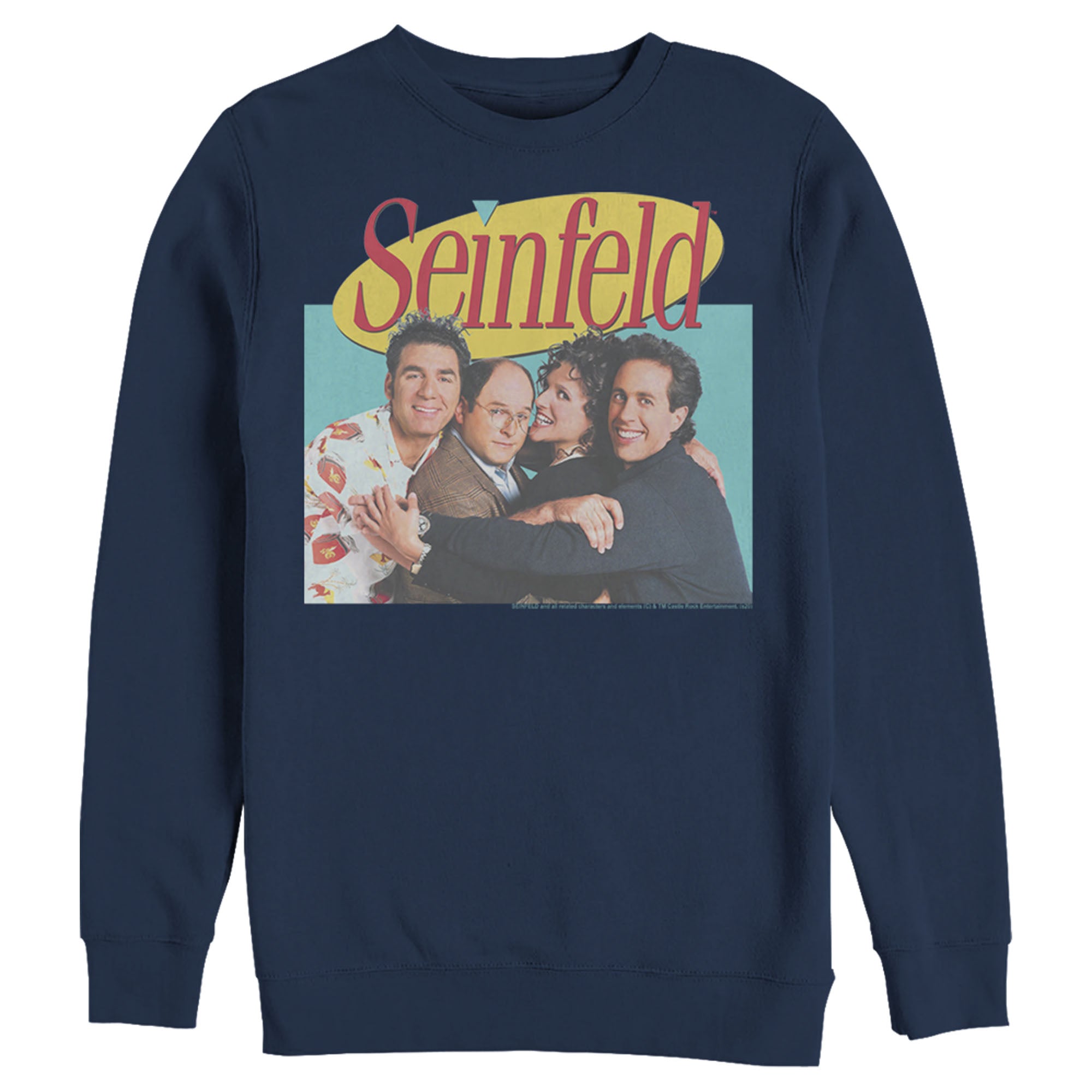 Seinfeld Men’S Group Logo  Sweatshirt