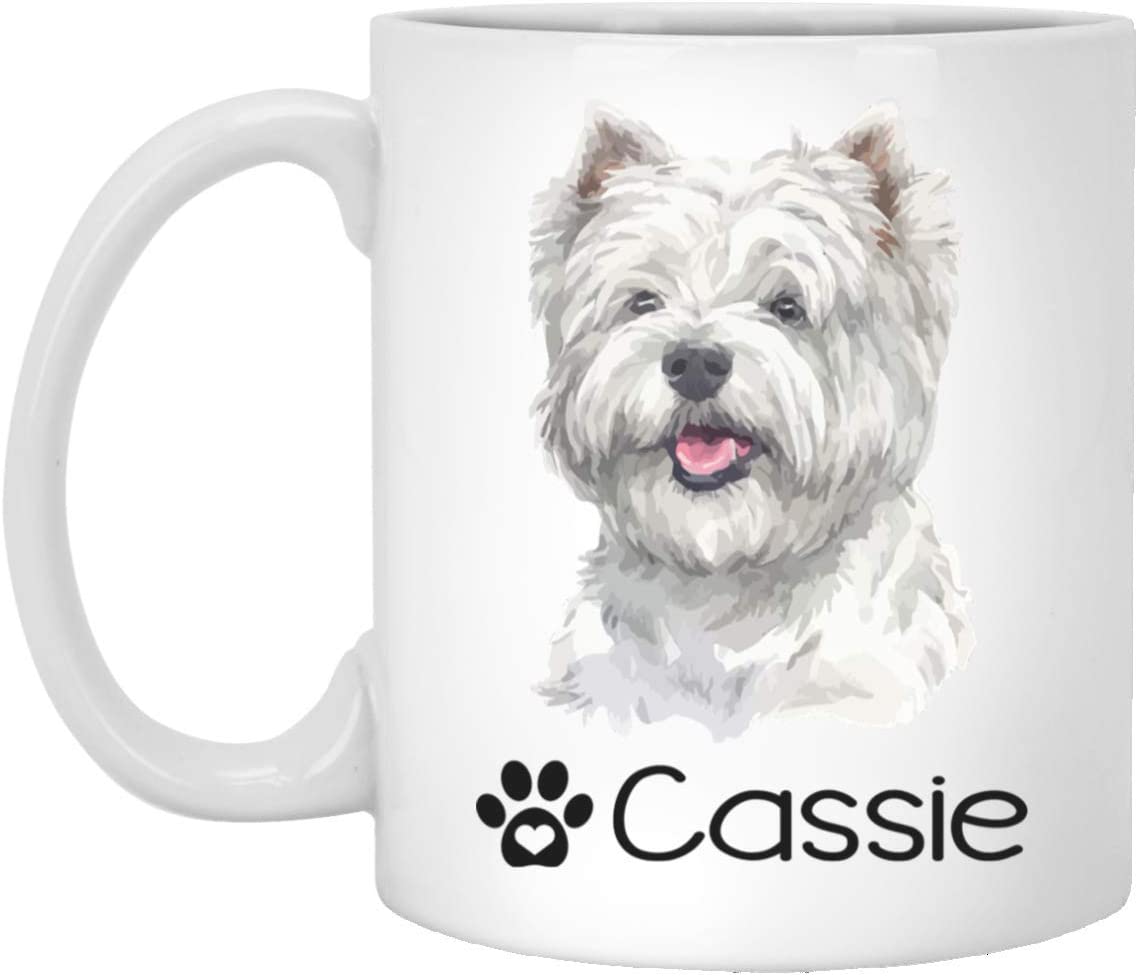 Personalized West Highland White Terrier Dog Mug – Pet Owner Gifts For Women – Gifts For Dog Lover – West Highland White Terrier Mom Dad Mugs – Dog Cups 15Oz