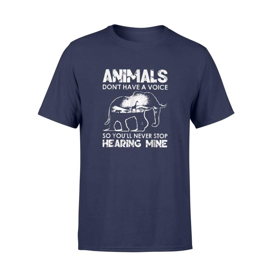 Animals Don’t Have A Voice Elephant T-Shirt