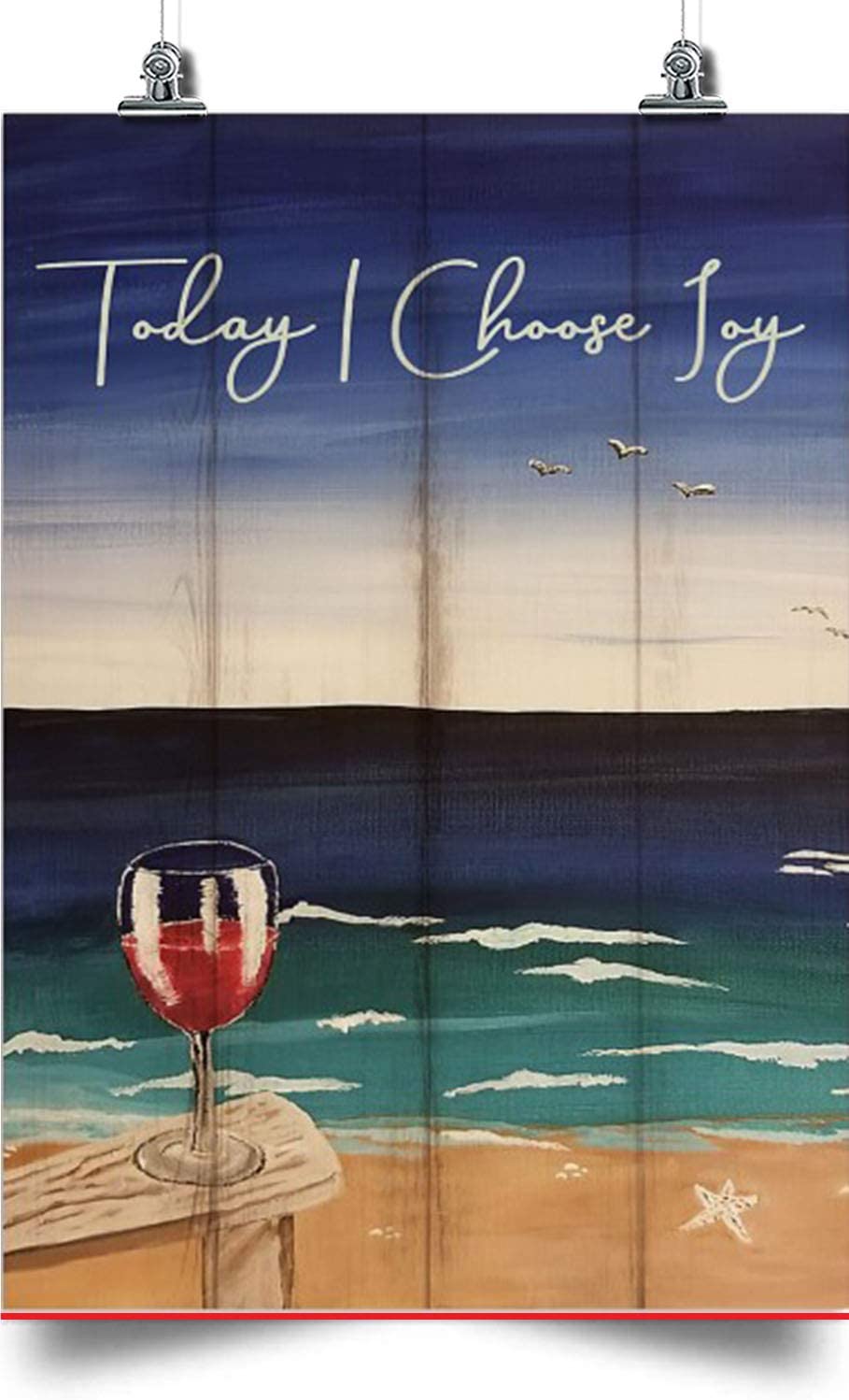 Beach Vertical Poster-Today I Choose Joy-Home Decoration Poster, Wall Poster, Home And Room Decoration, Gifts For Friends And Relatives, Souvenirs.