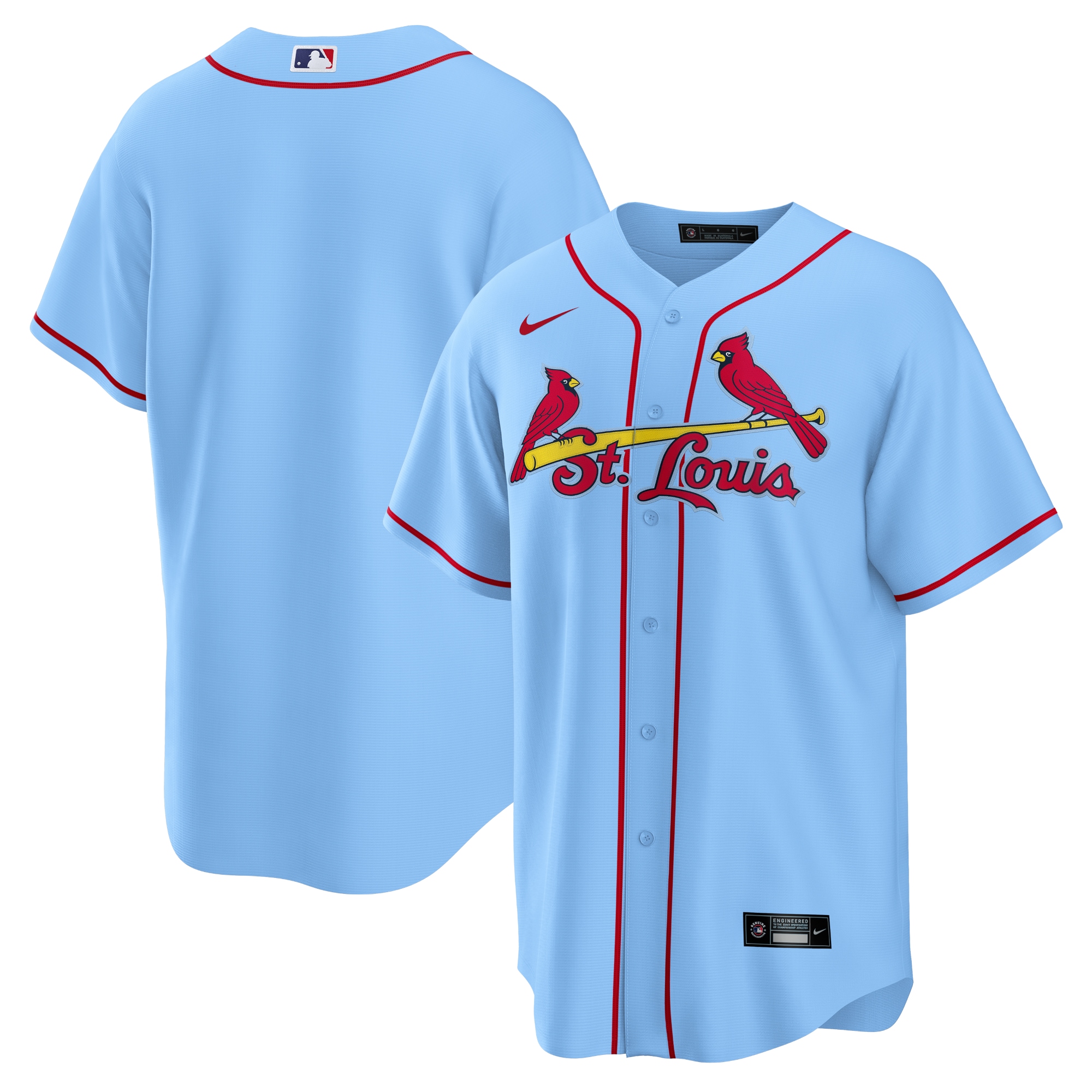 Men’s St. Louis Cardinals Light Blue Alternate Team Jersey