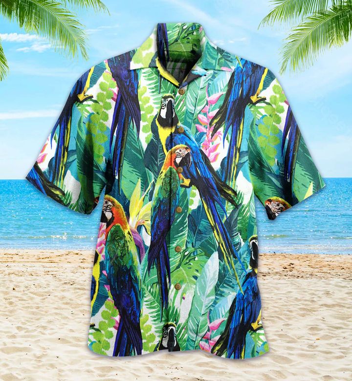 Parrot Green Hawaii Shirt Ha8152