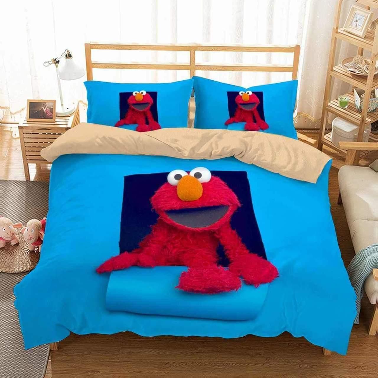 3D Customize Sesame Street Bedding Set Duvet Cover SetBedroom Set Bedlinen