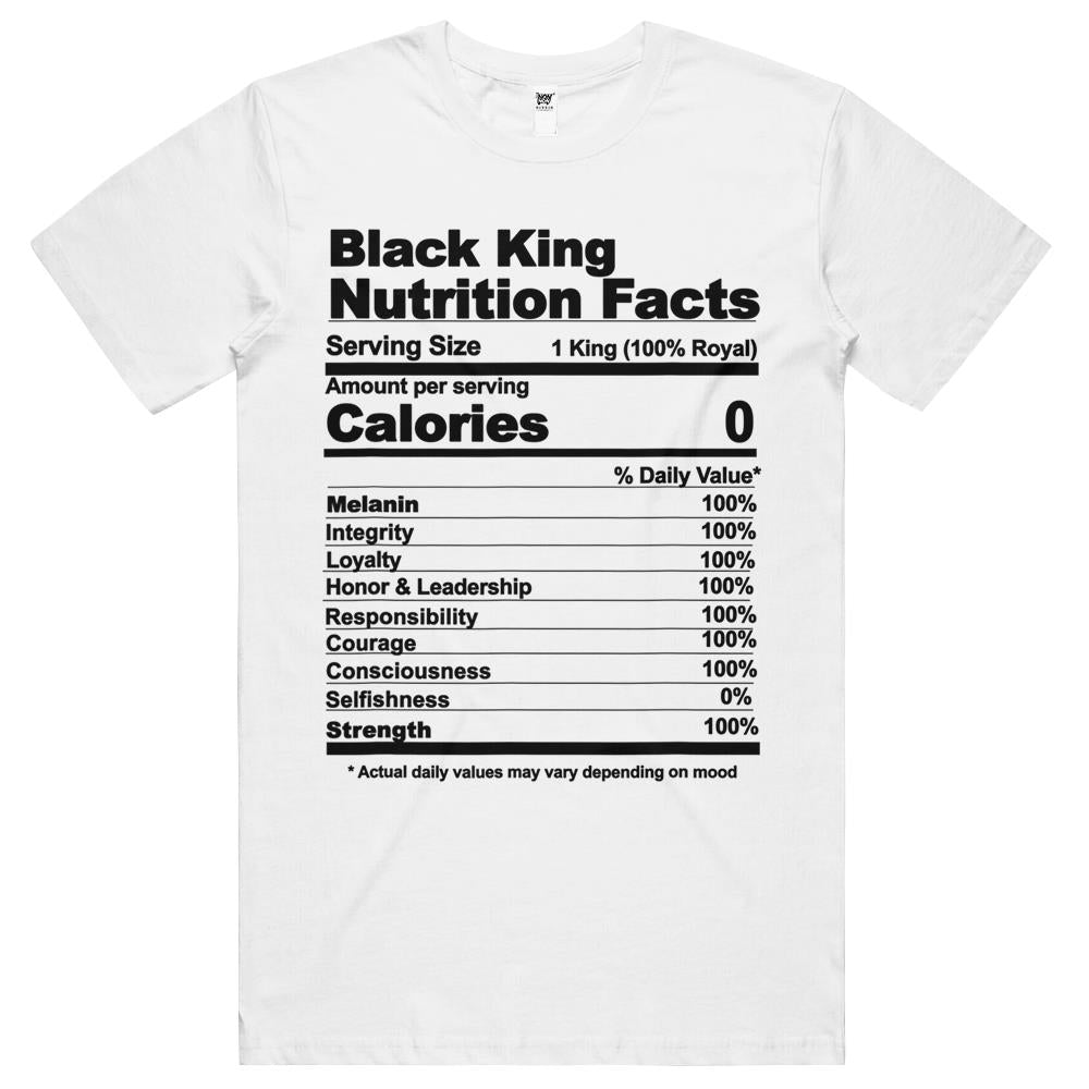 Nutritional Facts Shirt, Nutritional Facts T Shirt, Black King Nutrition Facts Shirt, Black King Nutritional Facts T Shirts