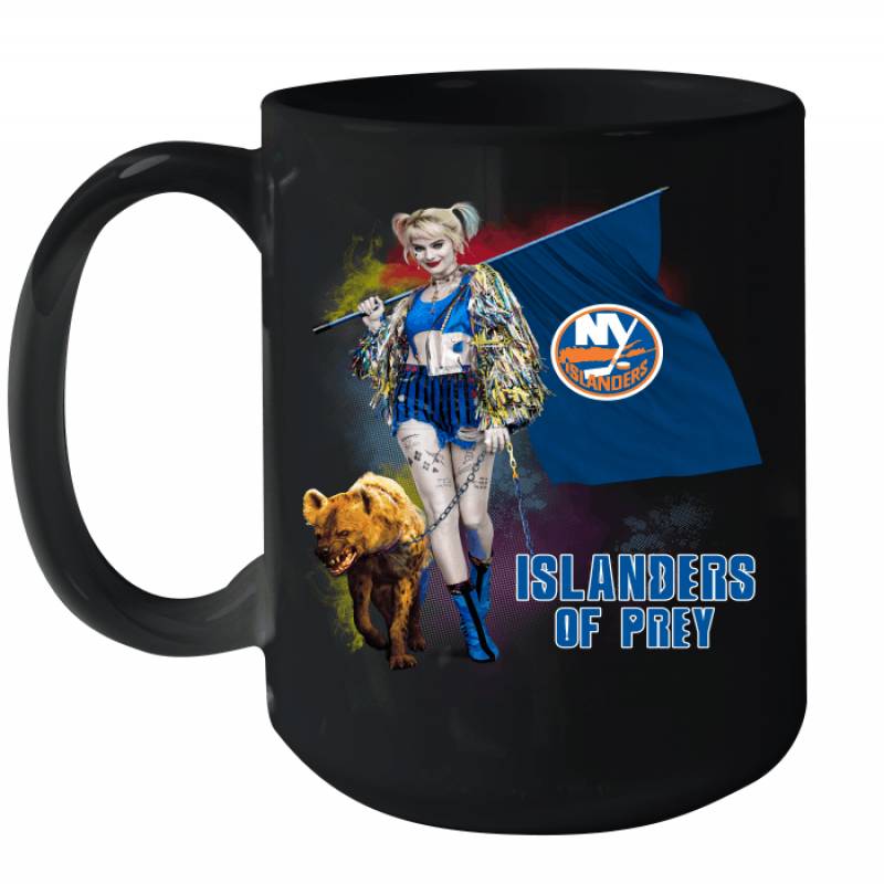 Harley Quinn flag New York Islanders Of Prey Ceramic Mug 15oz