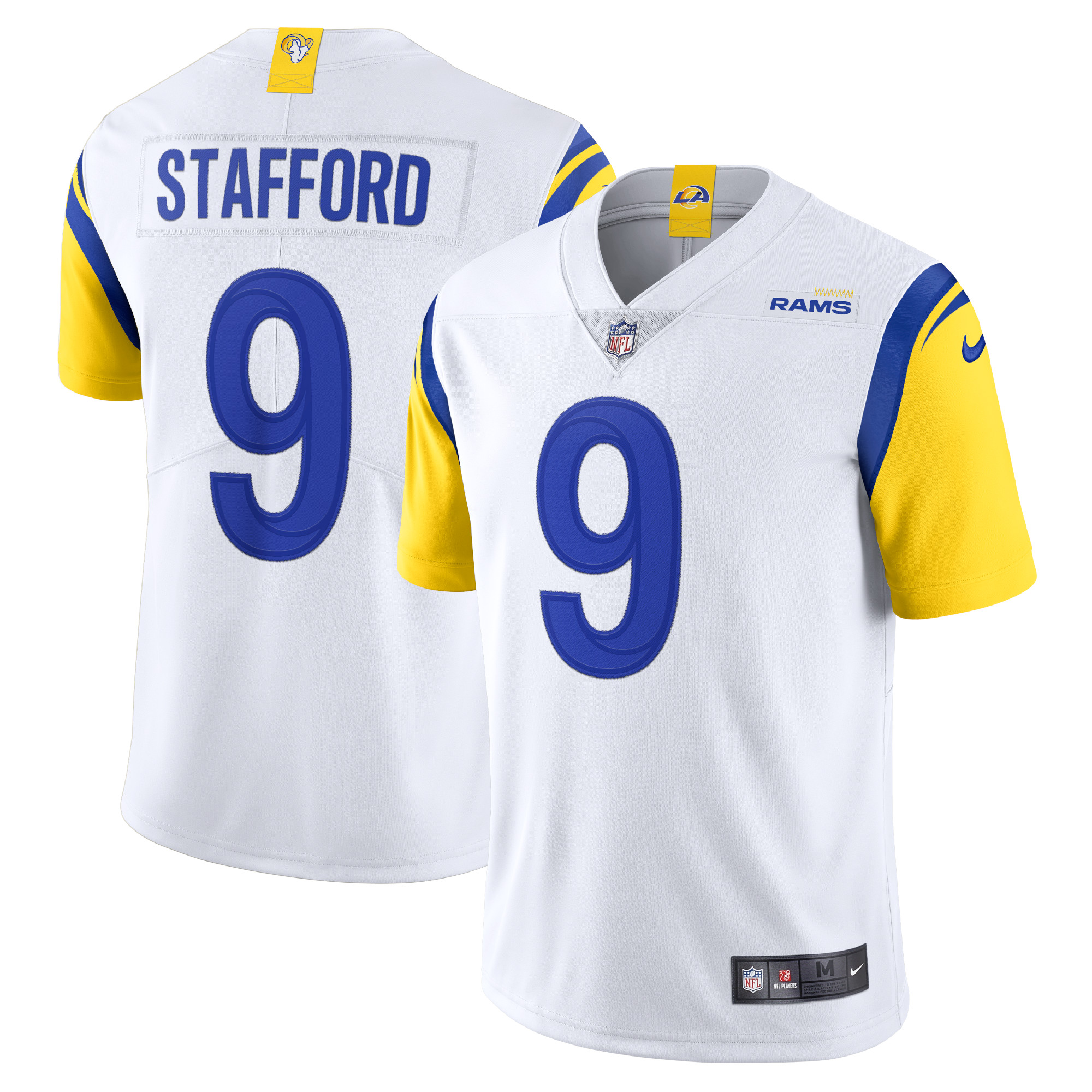 Matthew Stafford Los Angeles Rams Alternate Vapor Limited Jersey – White