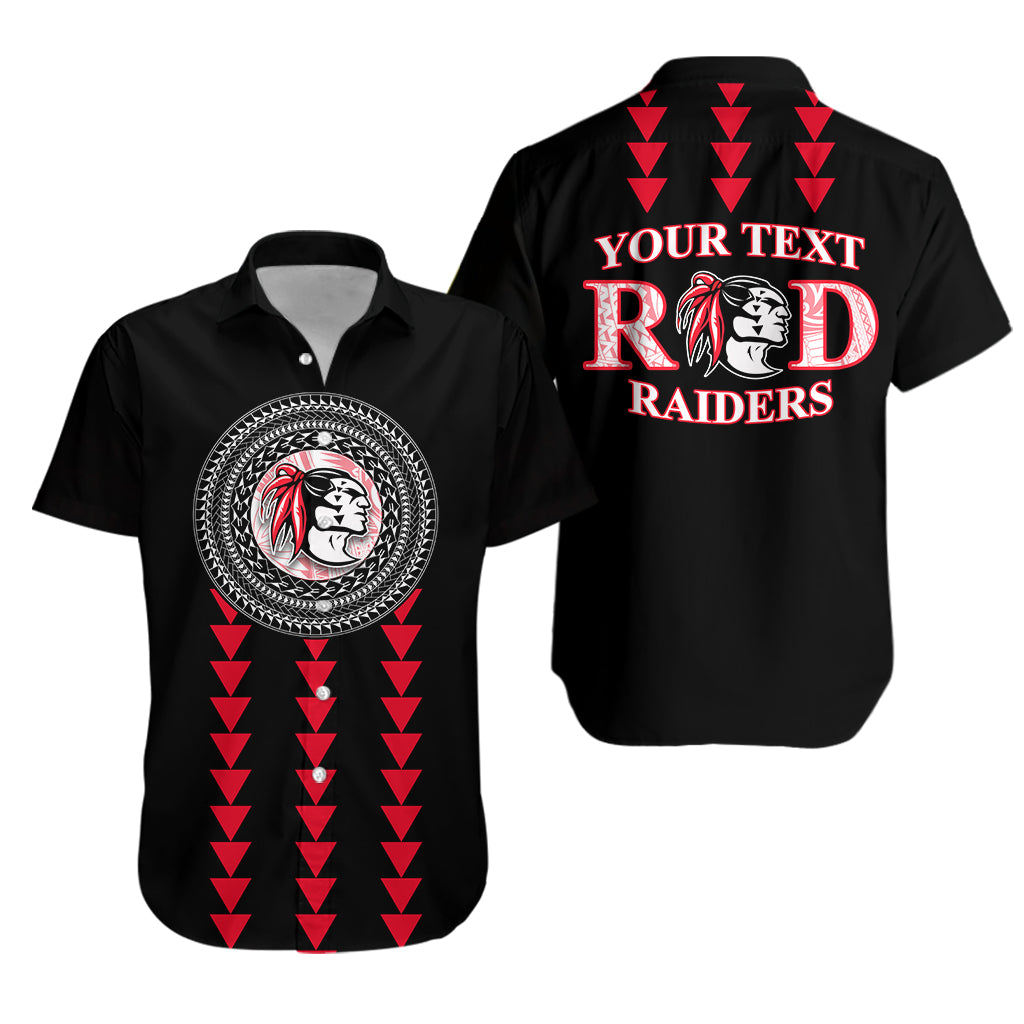 (Custom Personalised) Red Raiders Hawaiian Shirt Kahuku School Lt13