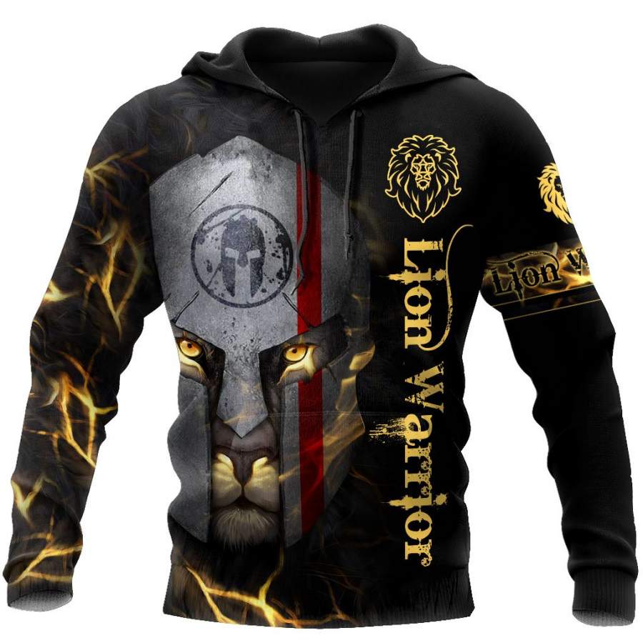 3D Lion Warrior Over Printed Shirt TP