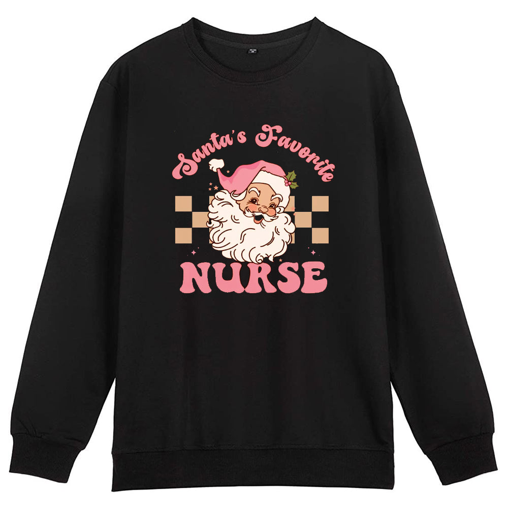 Favorite Nurse Christmas Sweatshirt 2D Crewneck Sweatshirt All Over Print Sweatshirt For Women Sweatshirt For Men Sws4609