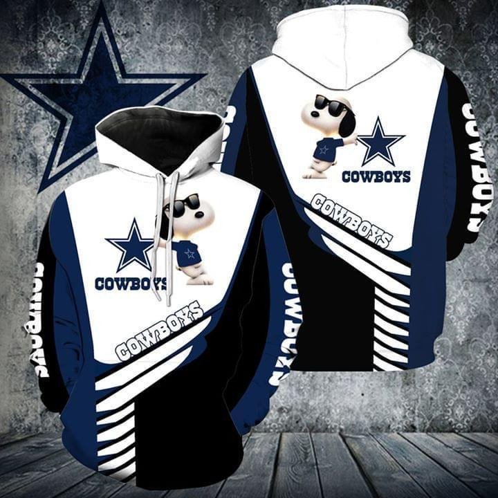 Snoopy Dallas Cowboys For Cowboys 8 Unisex 3D Hoodie Gift For Fans