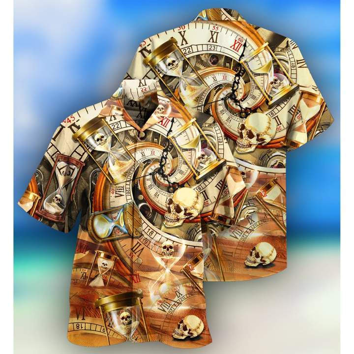 Skull All Knows Value Of Time Hawaii Shirt For Men Women Ha37559