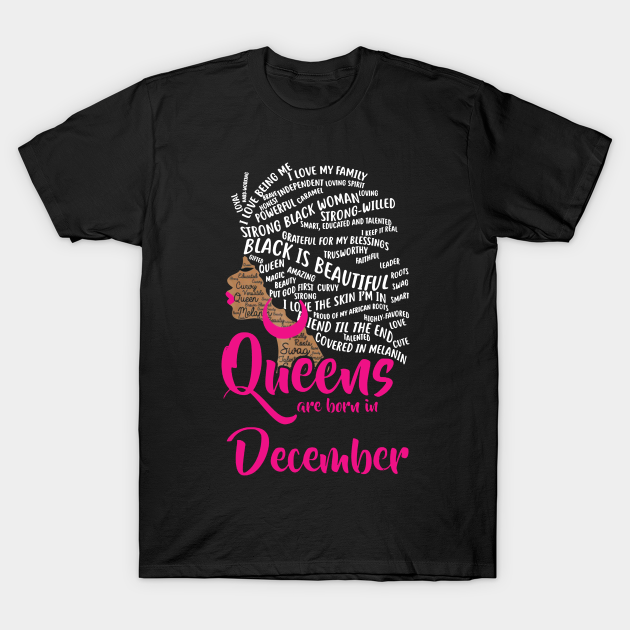 Black Queens December Magic Beauty Amazing Birthday Gift Standard/Premium T-Shirt Hoodie