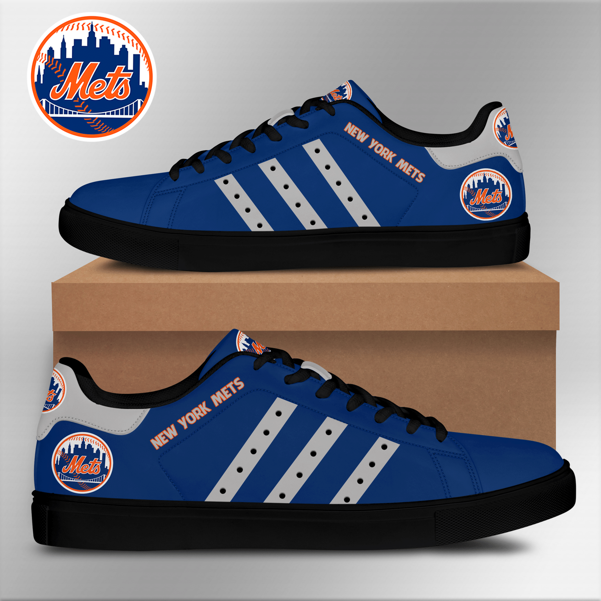 New York Mets Low Top Shoes V8