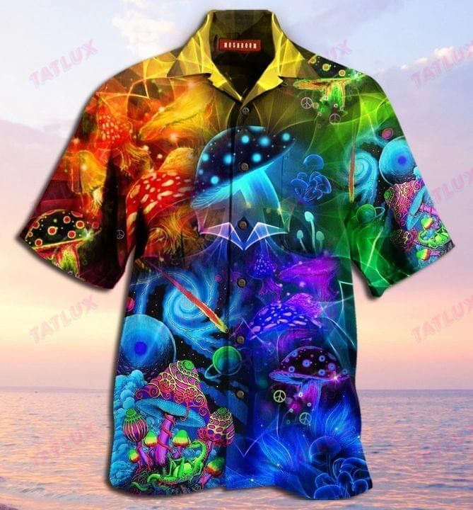 Mushroom Color Pattern Hawaii Shirt Ha43107