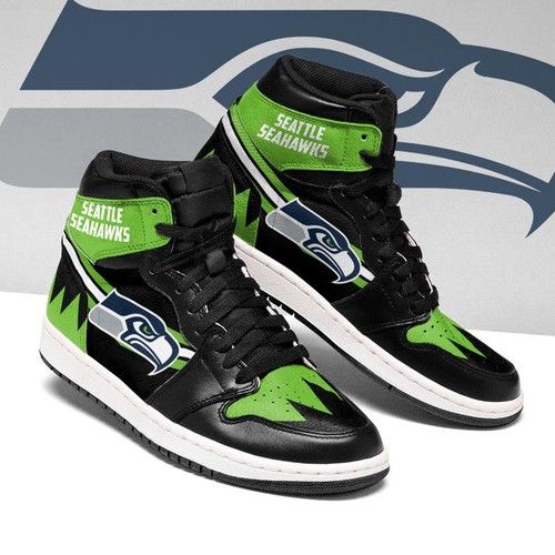 Seattle Seahawks Jordan Sneakers For Fan High Top Custom Shoes Jordan Sneaker