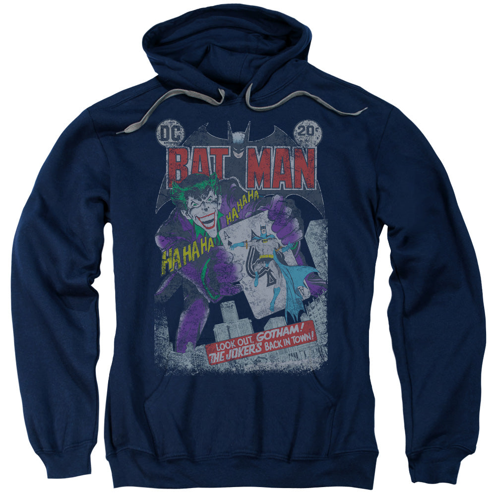 Batman #251 Distressed Mens Hoodie Navy Blue