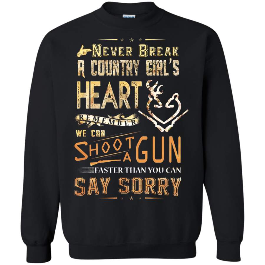 AGR Never Break A Country Girl ‘s Heart Sweatshirt