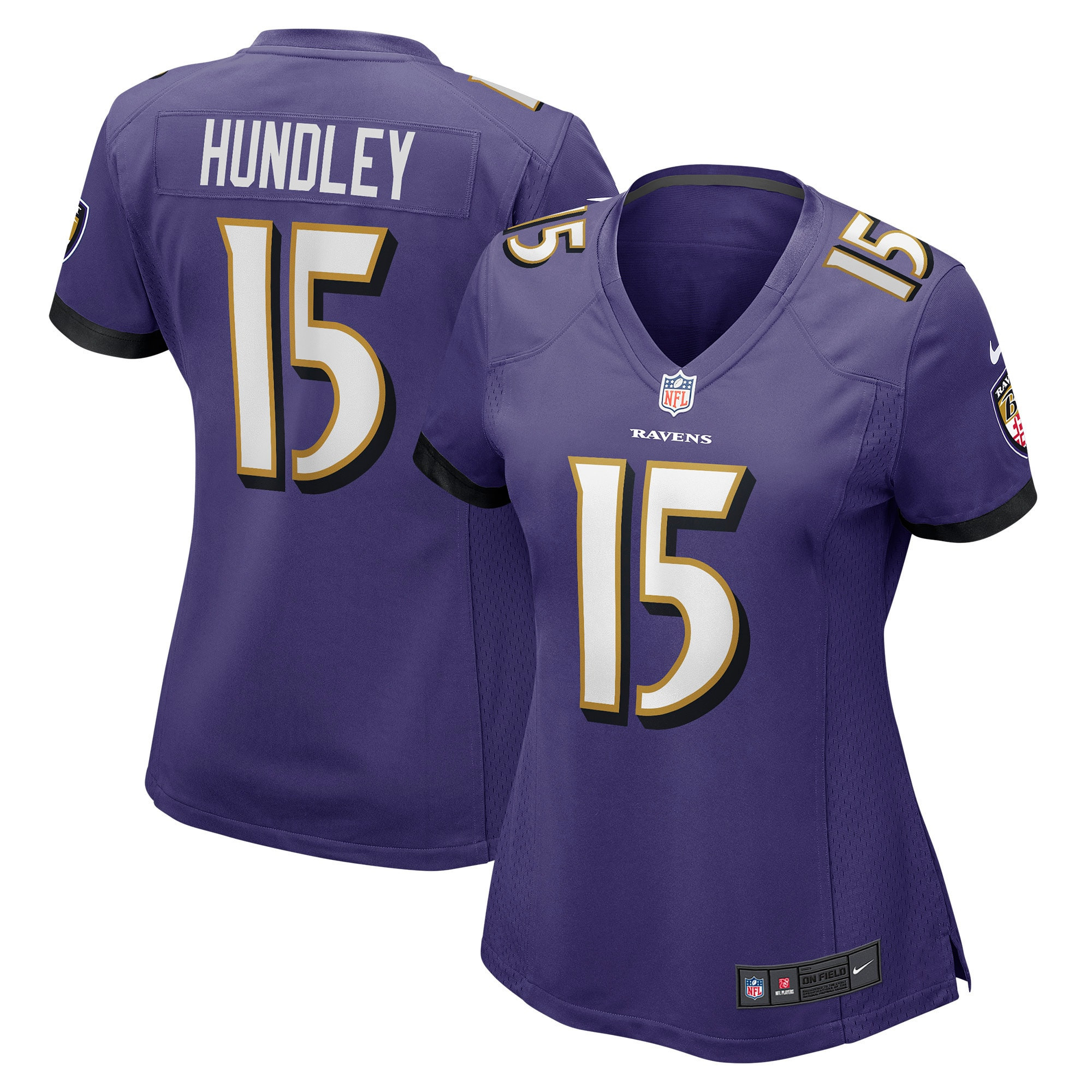 Brett Hundley Baltimore Ravens Womens Player Game Jersey – Purple NFL