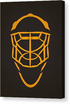 Boston Bruins Goalie Mask Joe Hamilton Canvas Print