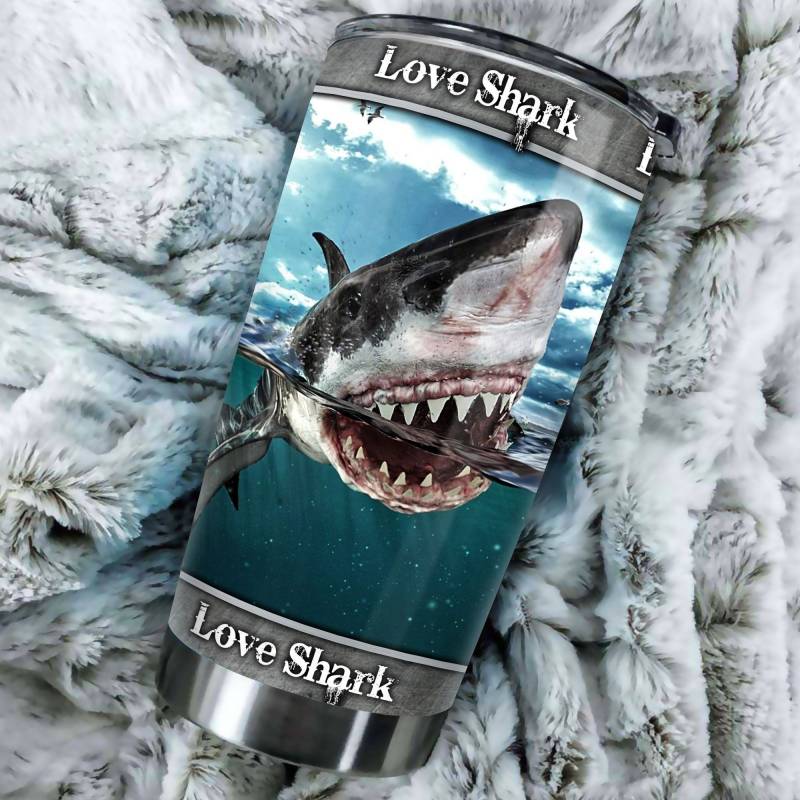 Artsyhomes [Tumbler] Love Shark Stainless Steel-135