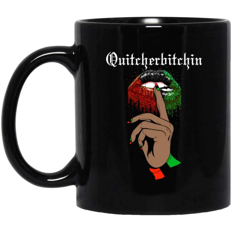 Quiteherbitchin Mug Design Black Women Melanin Queens Afro Girl Rock