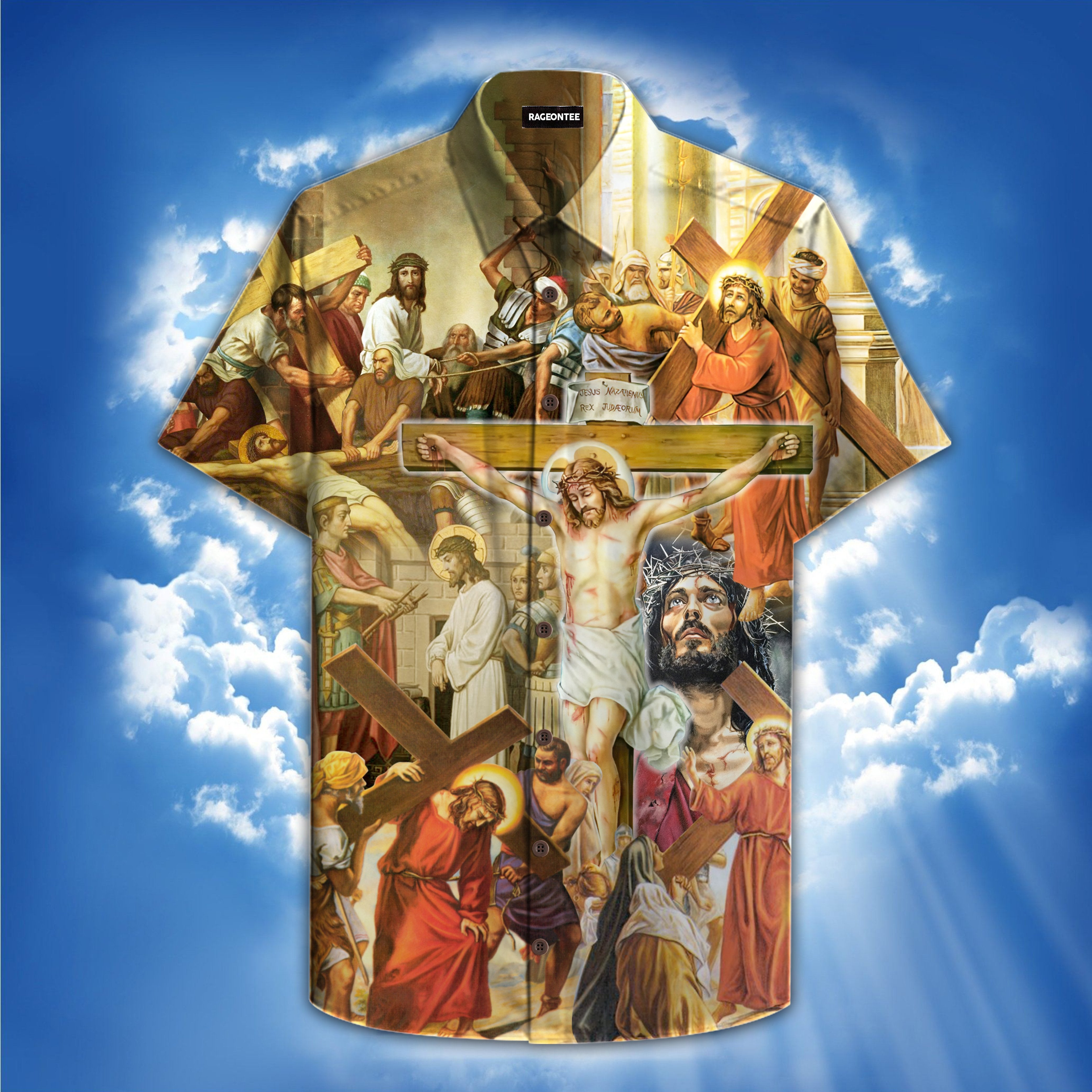 The Station Of The Cross Hawaiian Shirt | For Men & Women | Adult | Hw4205