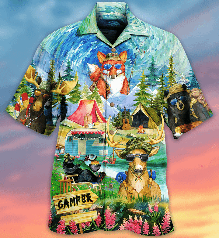 Animals Camping Happy Limited Edition Hawaii Shirt For Men And Women Ha881