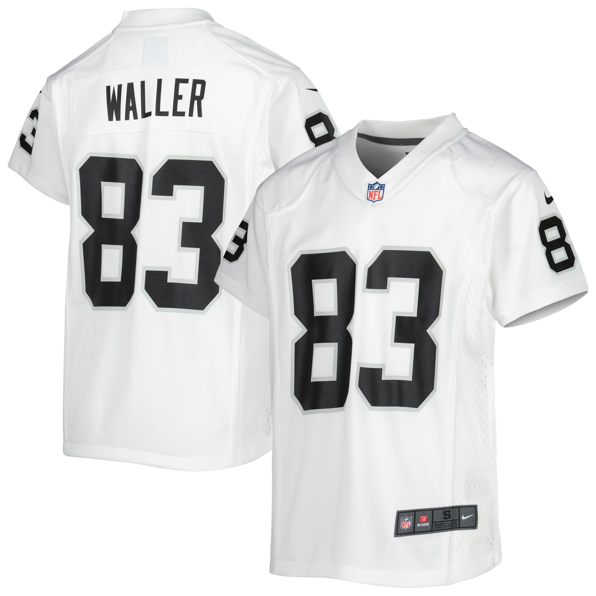 Youth Las Vegas Raiders Darren Waller White Game Jersey