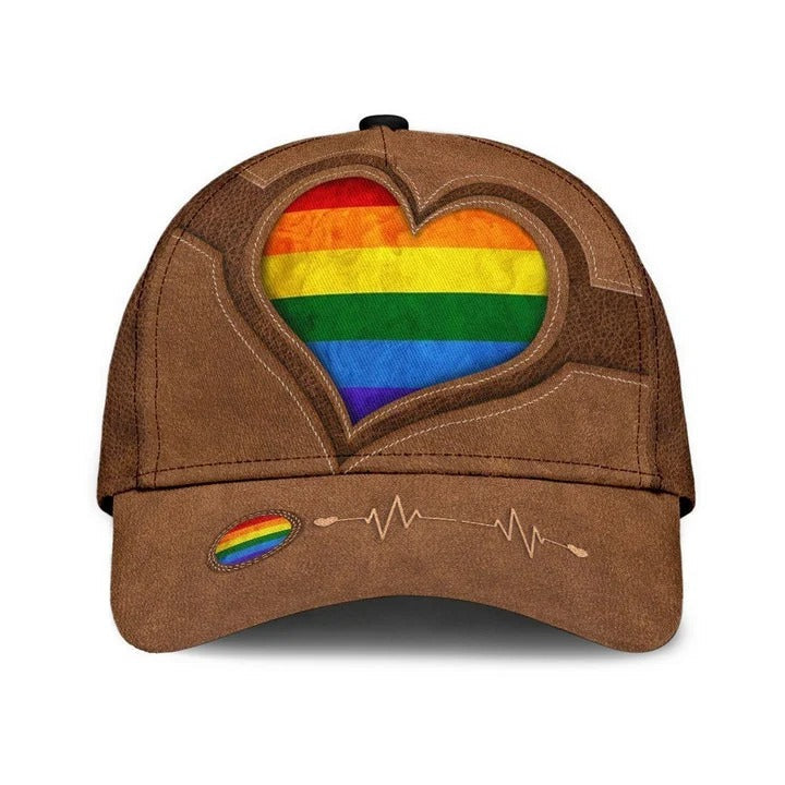 Pride Cap For Lesbian, Gaymer Best Gifts, Be Proud Be Visible Lgbt All Over Printed Baseball Cap Hat