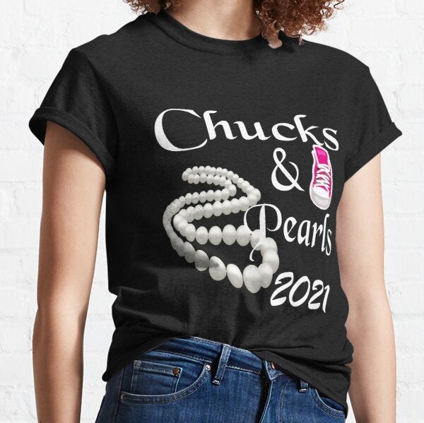 Chucks And Pearls 2021 Funny T-Shirt New