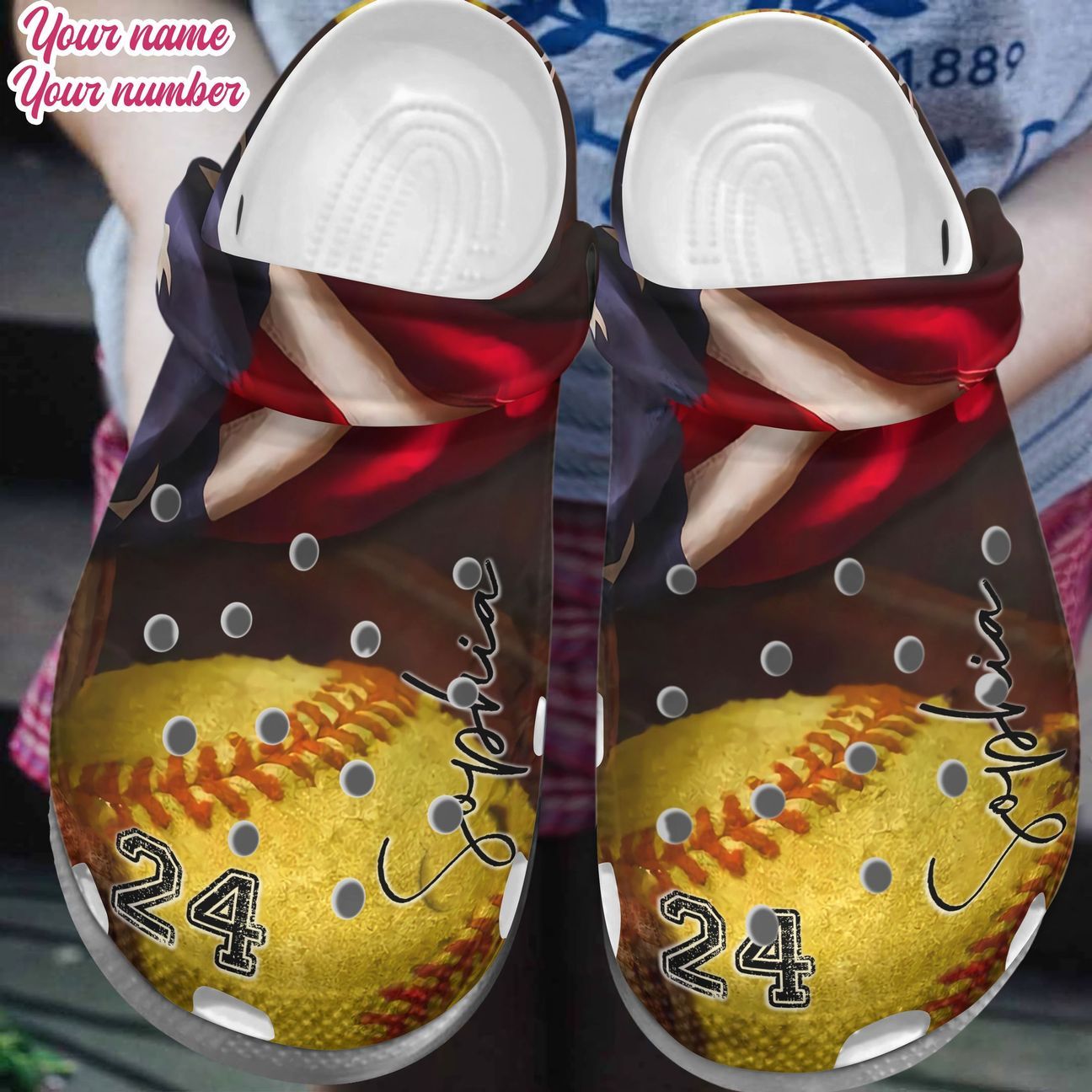 Softball Personalized Clog, Custom Name, Text, Color, Number Fashion Style For Women, Men, Kid, Print 3D Softball Lovers 16