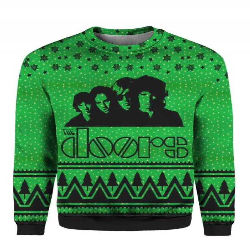 The Doors Band 3D Print Ugly Christmas Sweatshirt Hoodie