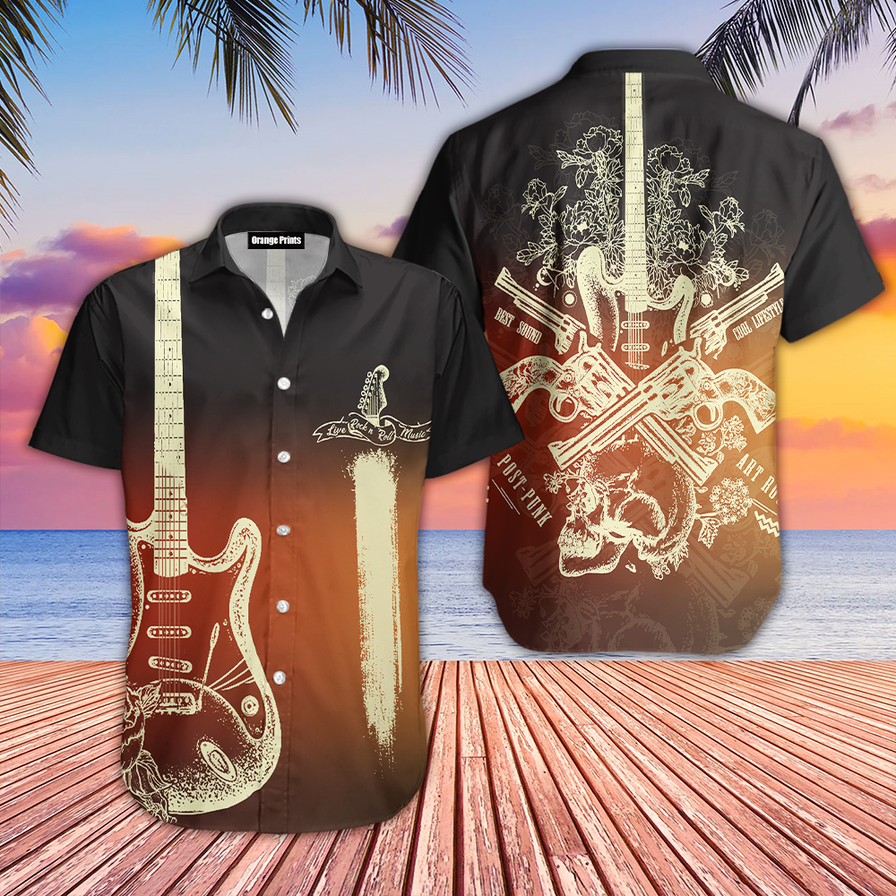 Guitar Rock Hawaii Shirt For Men Women Ha77334