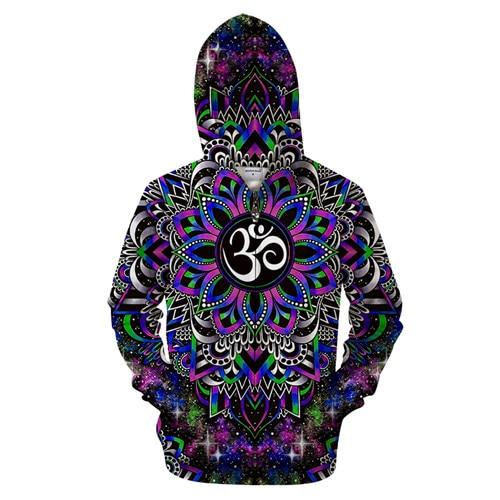 Galaxy Mandala Zip-up Hoodie